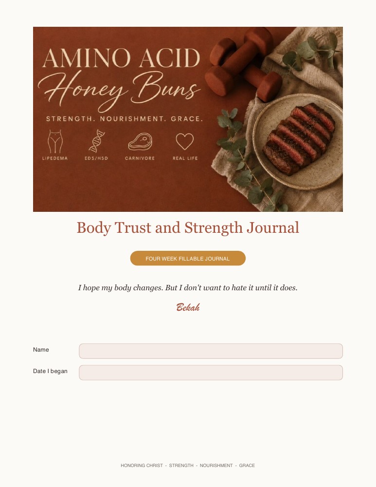 Cover of the Body Trust and Strength Journal